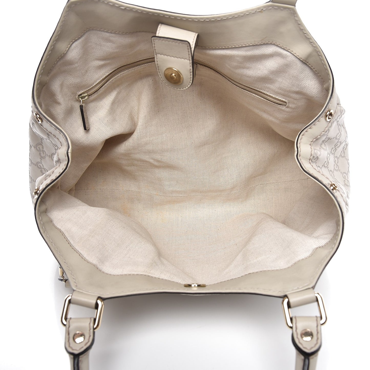 Guccissima Medium Sukey Tote Mystic White