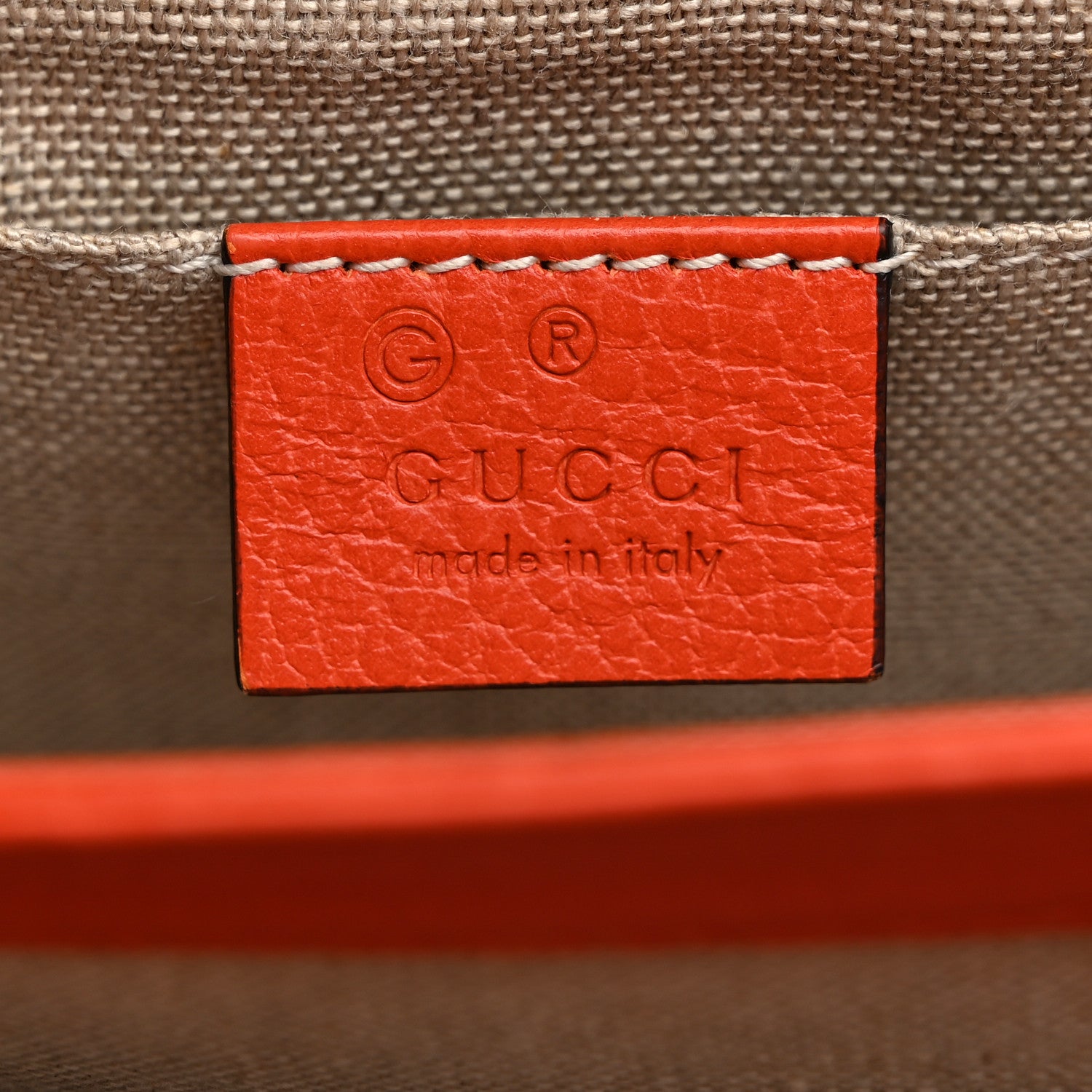 Gucci Dollar Calfskin Small Interlocking G Shoulder Bag Sun Orange 6 of 11