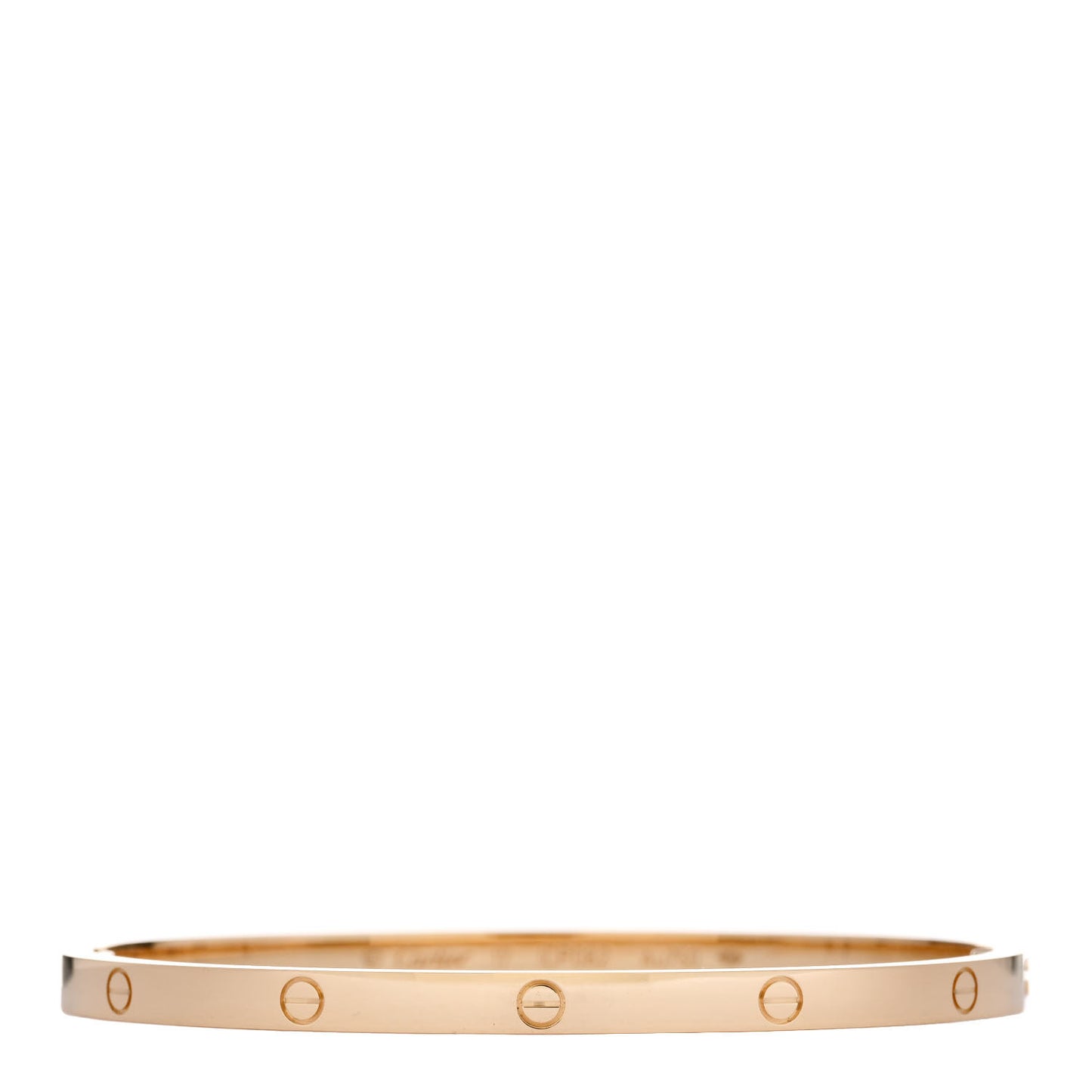18K Yellow Gold Small LOVE Bracelet 17