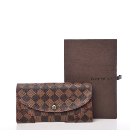 Louis Vuitton Damier Ebene Caissa Wallet Cherry 8 of 8