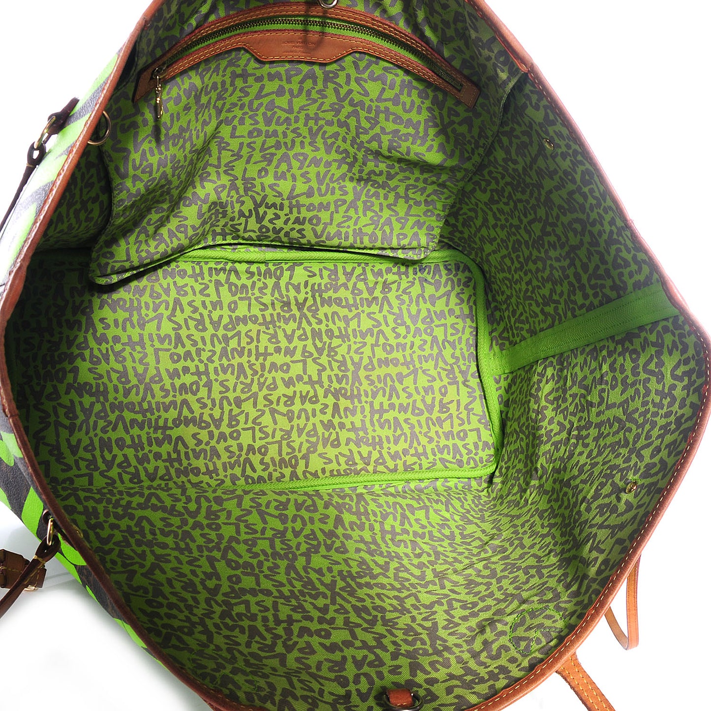Monogram Graffiti Neverfull GM Green