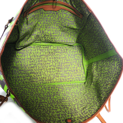 Louis Vuitton Monogram Graffiti Neverfull GM Green 6 of 8