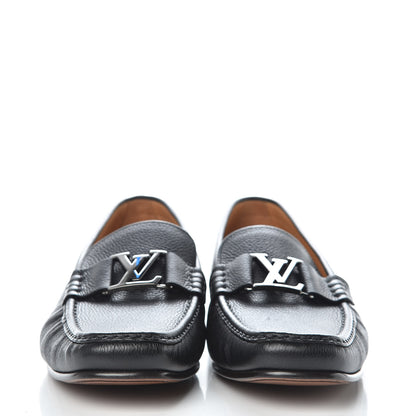 Louis Vuitton Calfskin Mens Montaigne Loafers 9.5 Black 2 of 9