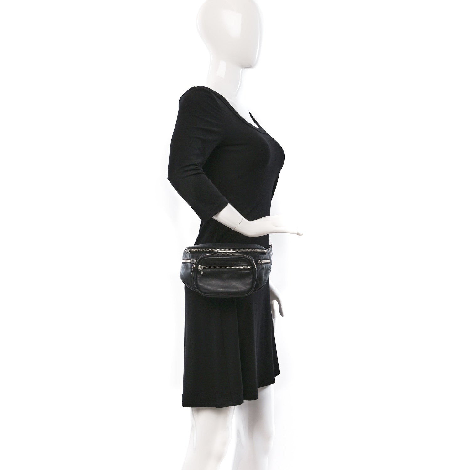 Alexander Wang ALEXANDER WANG Lambskin Attica Belt Bag Black 2 of 10