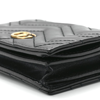 Gucci Calfskin Matelasse GG Marmont Card Case Wallet Black 12 of 12