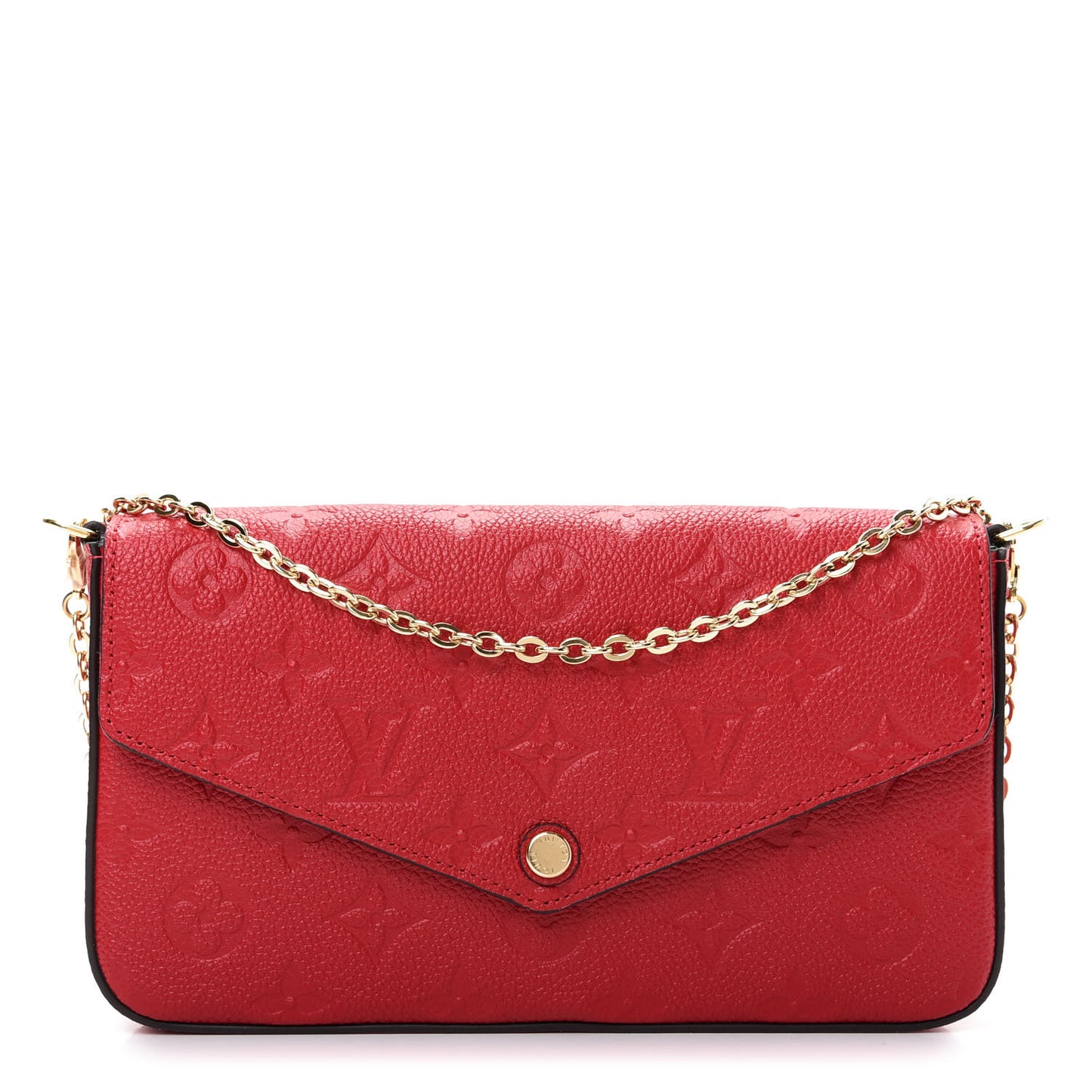 Empreinte Pochette Felicie Chain Wallet Scarlet