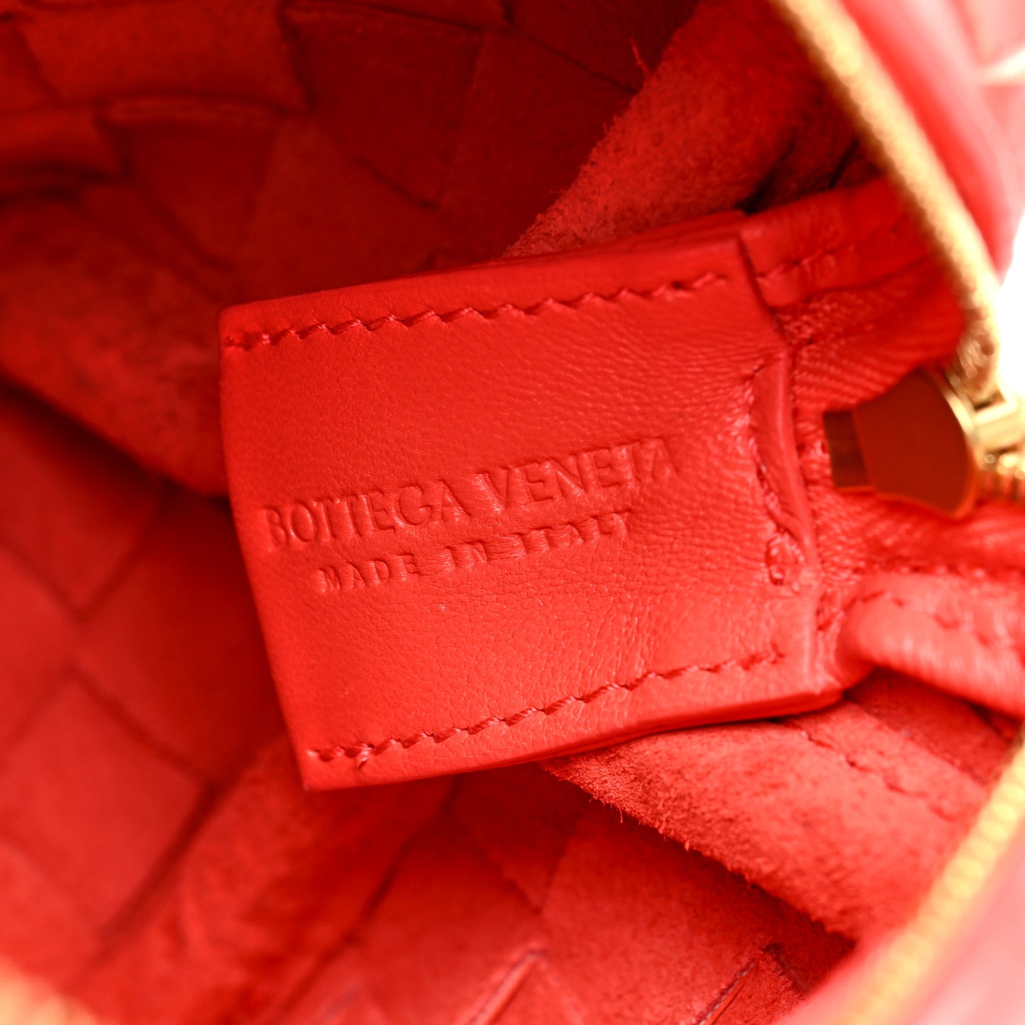 Nappa Intrecciato Mini Loop Camera Bag Sunburst