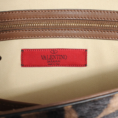 Valentino Garavani Calf Hair Large Glam Lock Rockstud Flap Leopard 6 of 7