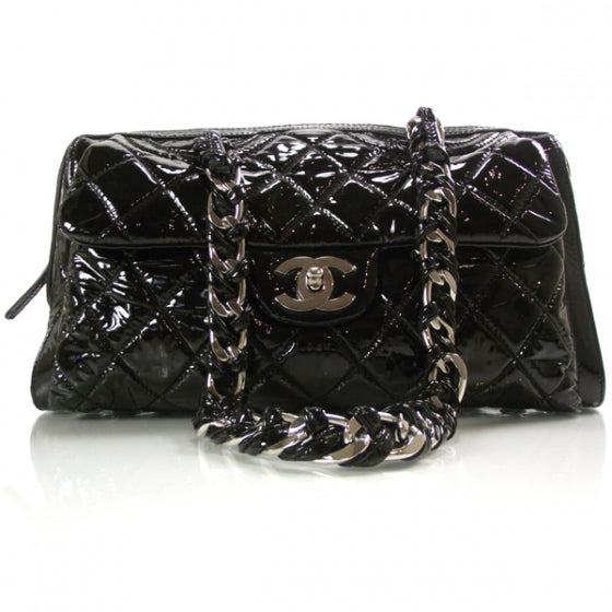 Chanel Patent Day Glo Flap Bag Black 1 of 11