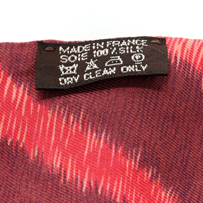 Hermes Silk Pelages et Camouflage Twilly Corail Orange Rouge 4 of 4