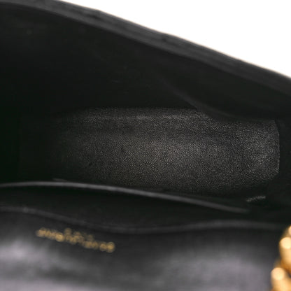 Saint Laurent SAINT LAURENT Lambskin Matelasse Monogram Small Vicky Chain Bag Black 5 of 10