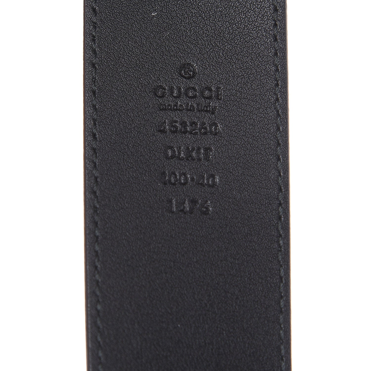 Gucci Moon Calfskin Pearl Double G 40mm Belt 100 40 Black Cream 6 of 6