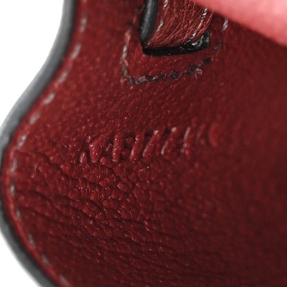 Hermes Ostrich Kelly Festival Bag Charm Rouge H 4 of 6