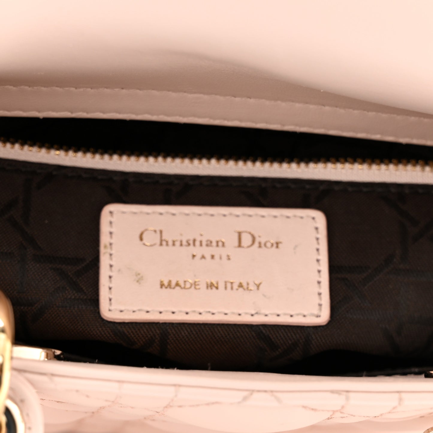 Lambskin Cannage Small My ABCDior Lady Dior Blush