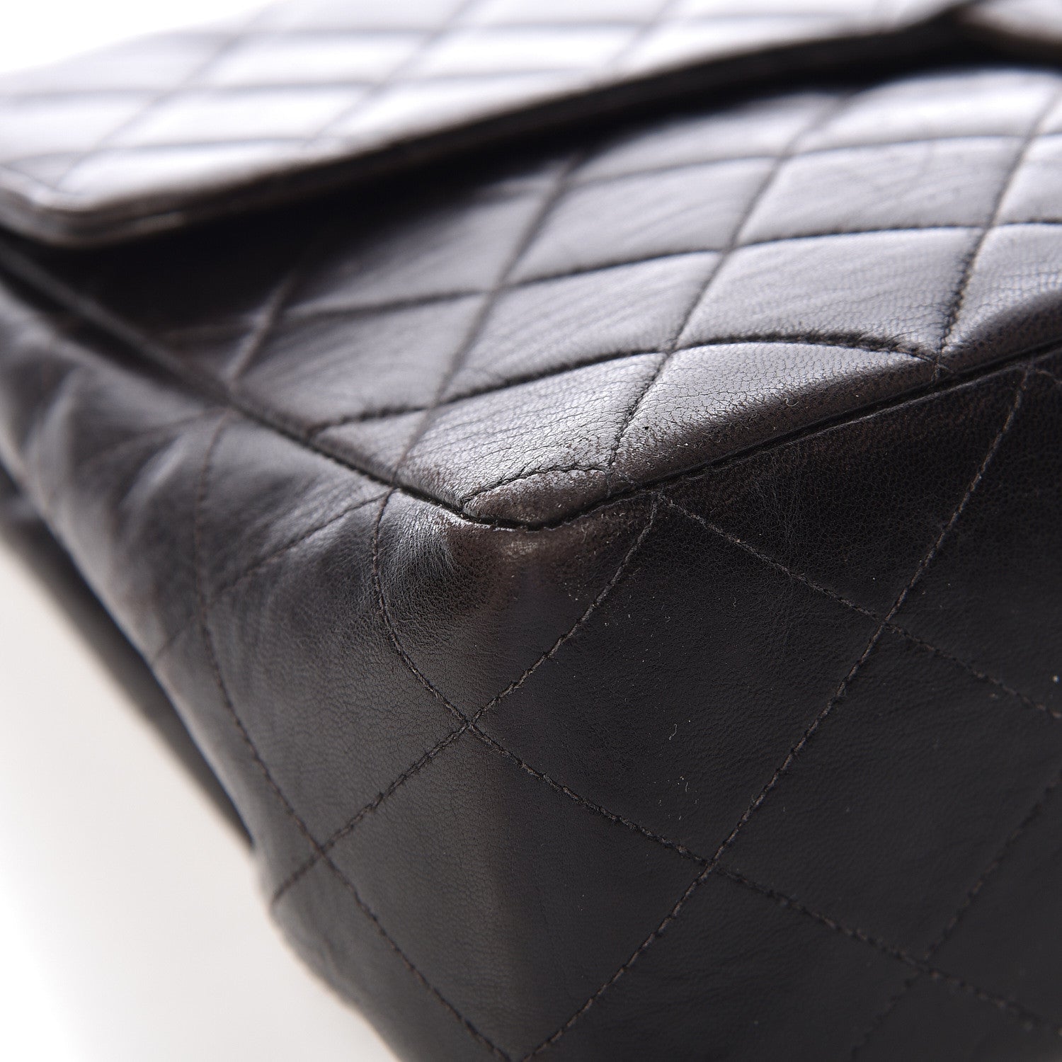 Chanel Lambskin Quilted Jumbo Single Flap Black 12 of 18