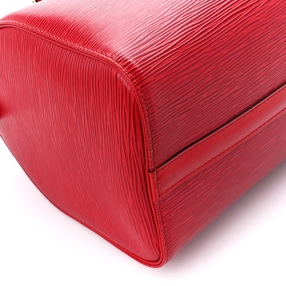 Louis Vuitton Epi Speedy 25 Castillan Red 11 of 15