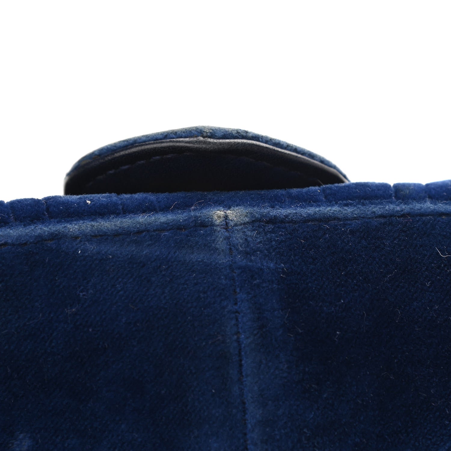 Gucci Velvet Matelasse Small GG Marmont Shoulder Bag Cobalt Blue 15 of 20