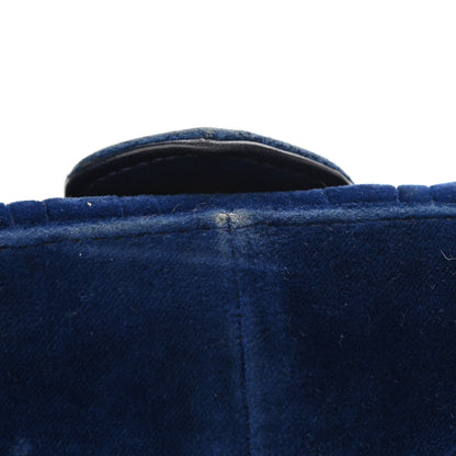 Gucci Velvet Matelasse Small GG Marmont Shoulder Bag Cobalt Blue 15 of 20