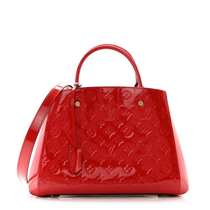 Louis Vuitton Vernis Montaigne MM Cherry 1 of 12