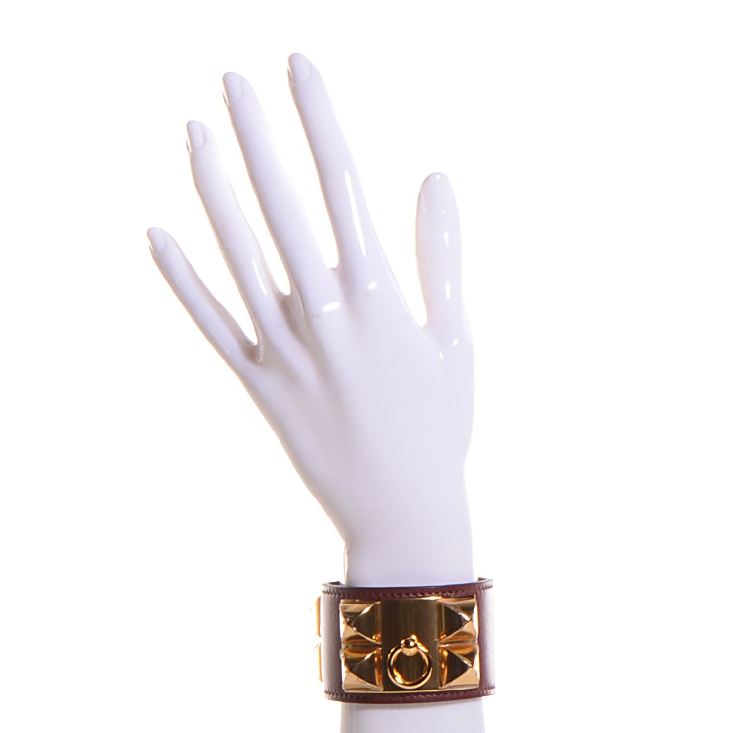 Hermes Swift Collier de Chien CDC Bracelet Small Rouge H 2 of 7
