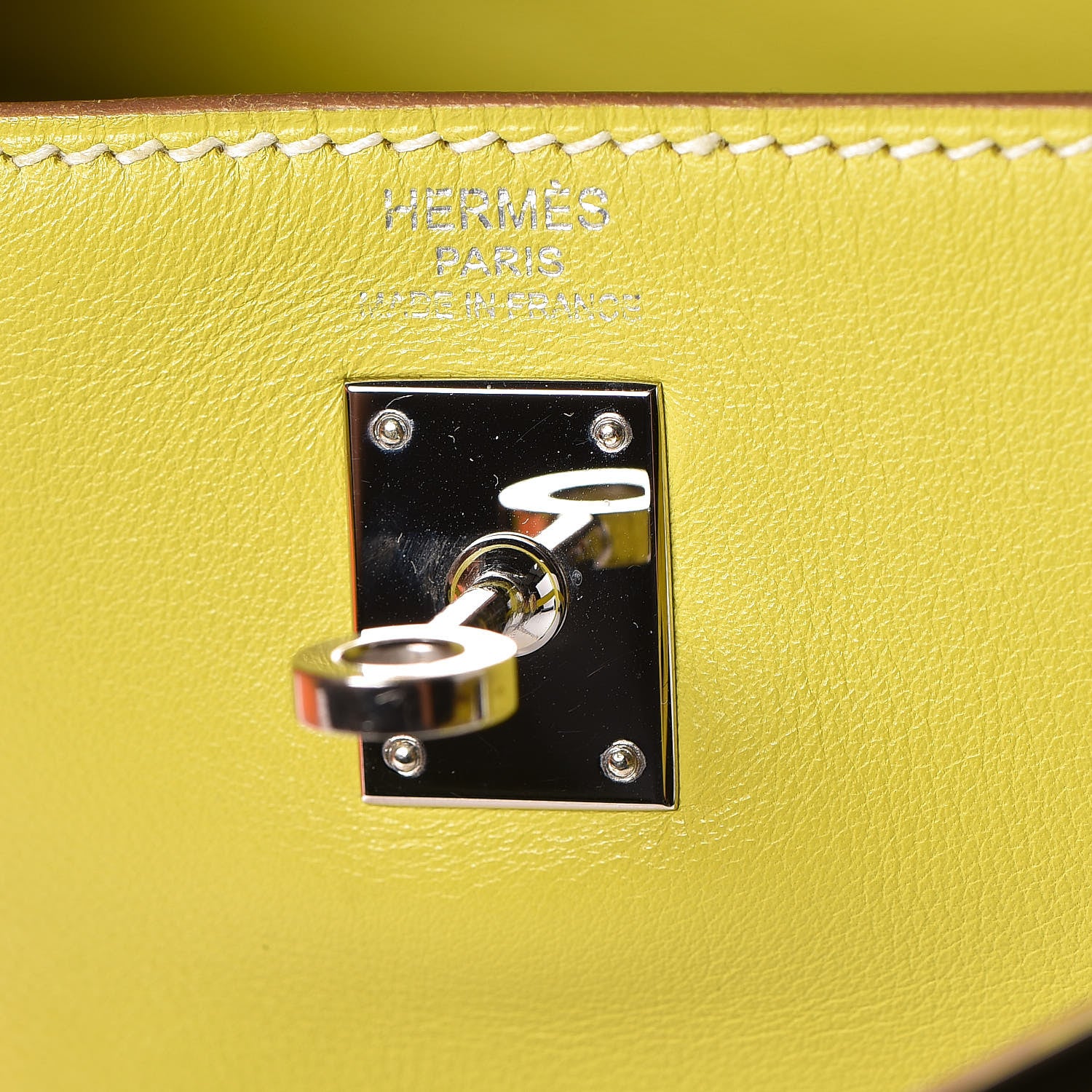 Hermes Swift Kelly Retourne 25 Lime 16 of 35