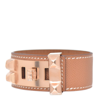 Hermes Epsom Collier de Chien CDC 24 Bracelet T2 Gold 1 of 5