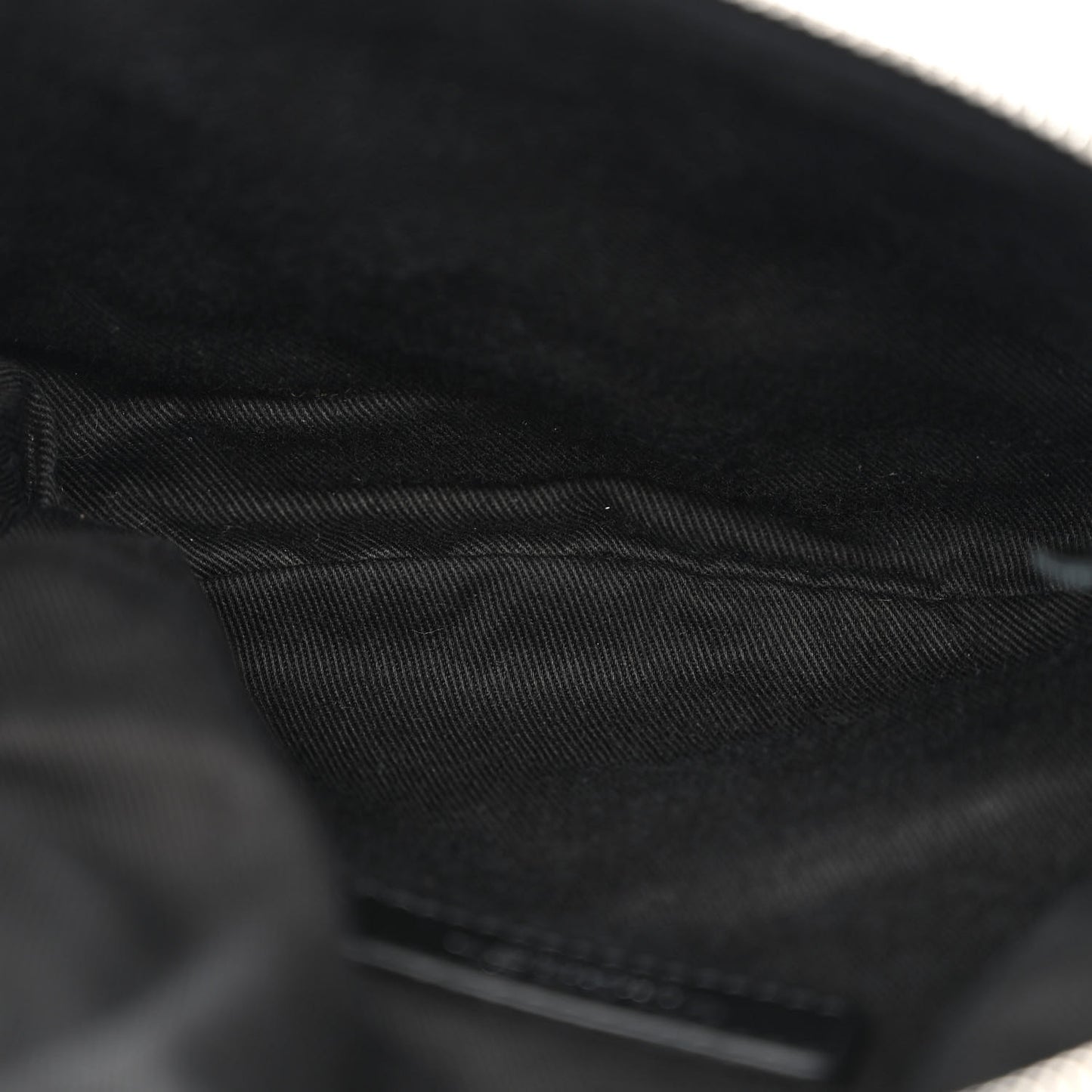 Calfskin Quilted Waist Belt Bag Black