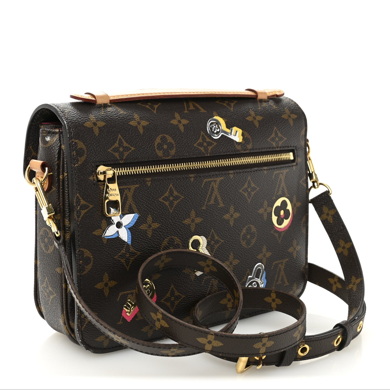 Louis Vuitton Monogram Love Lock Pochette Metis 3 of 14
