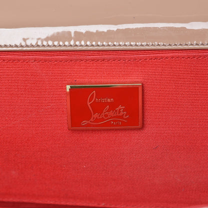 Christian Louboutin Patent Spikes Pigalle Clutch Nude 6 of 8