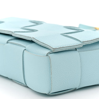 Bottega Veneta Calfskin Maxi Intreccio Cassette Bag Pale Blue 9 of 9