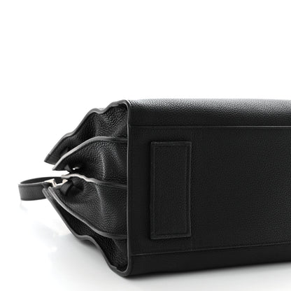 Saint Laurent Grained Calfskin Small Supple Sac De Jour Black 8 of 9