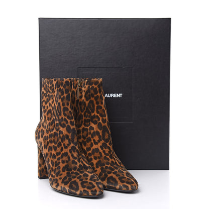 Saint Laurent Suede Lou Ankle Boots 41 Leopard 12 of 12