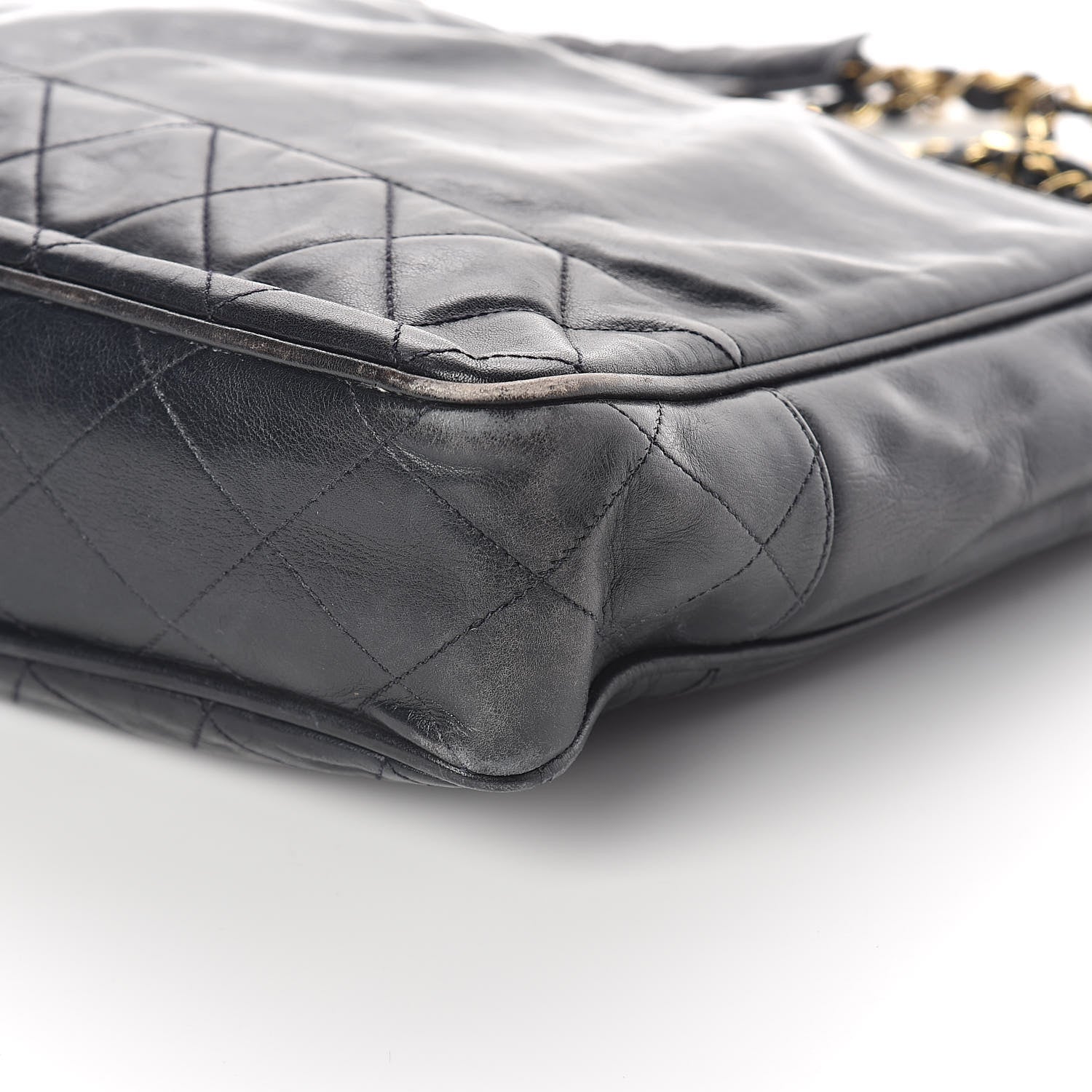 Chanel Lambskin Shopping Tote Navy 11 of 11