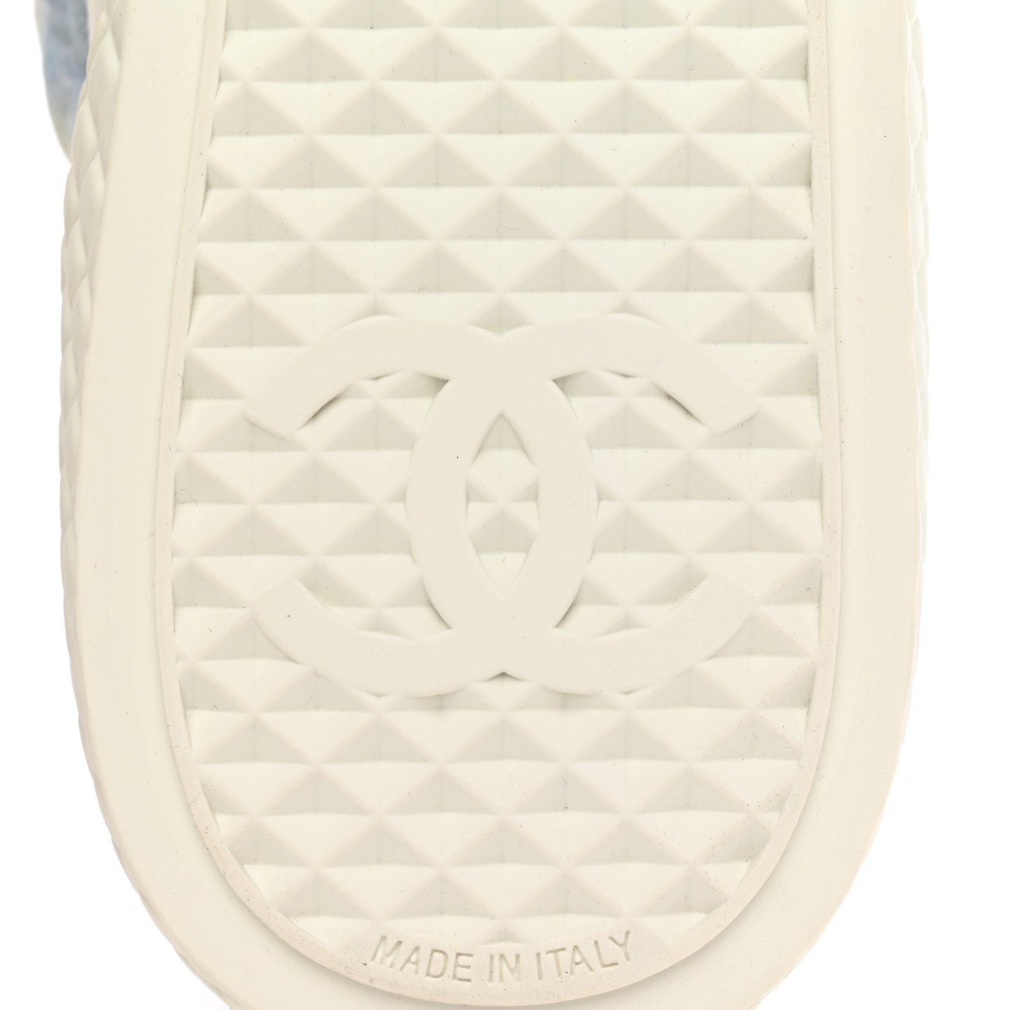 Printed Fabric Quilted High Top Sneakers 38.5 Green Pink Blue