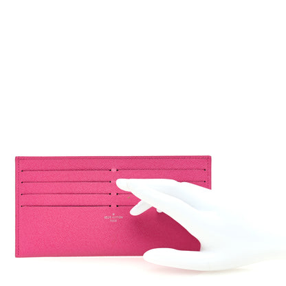 Louis Vuitton Calfskin Felicie Card Holder Insert Hot Pink 2 of 6