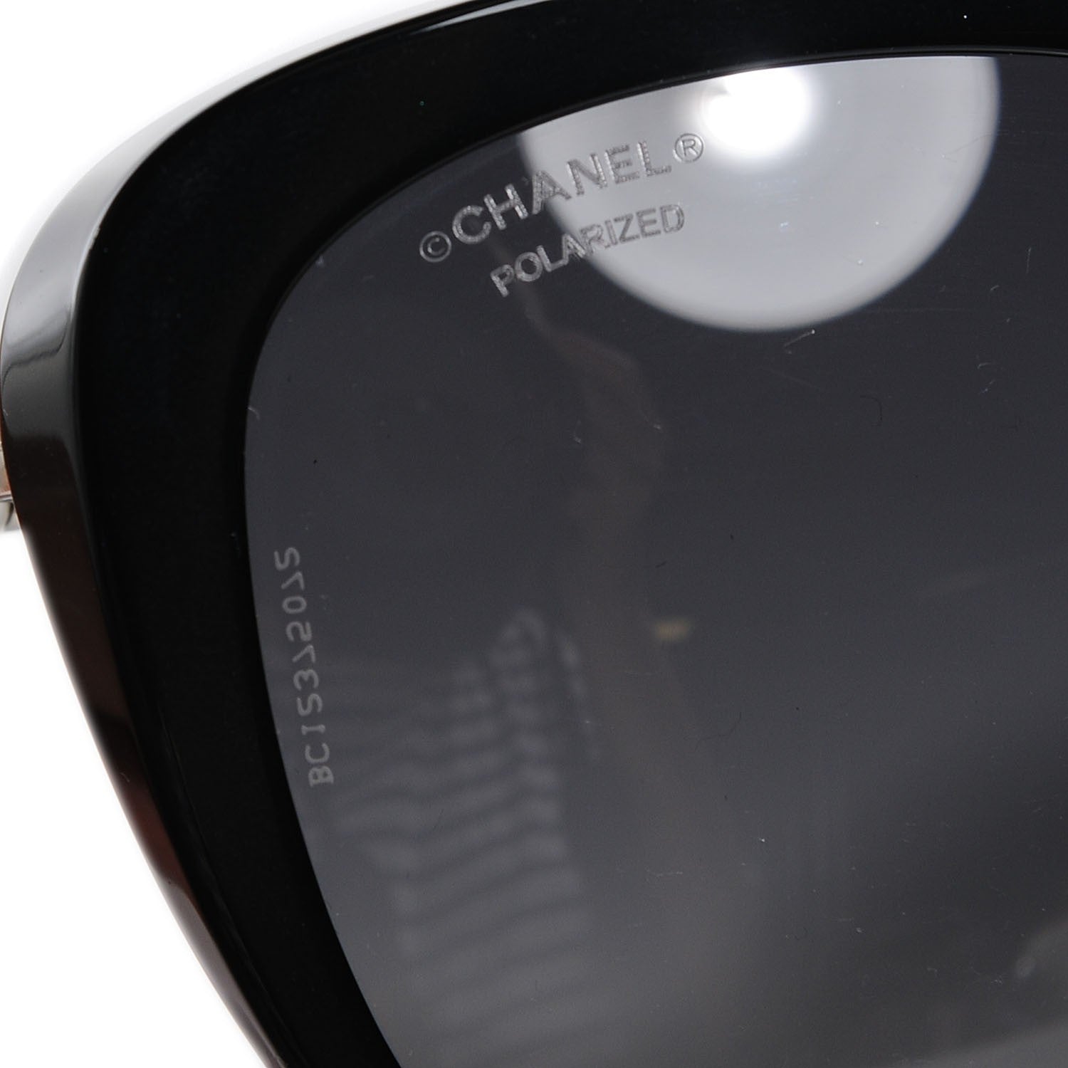 Chanel Butterfly Pearl Polarized Sunglasses 5338-H Black 6 of 6