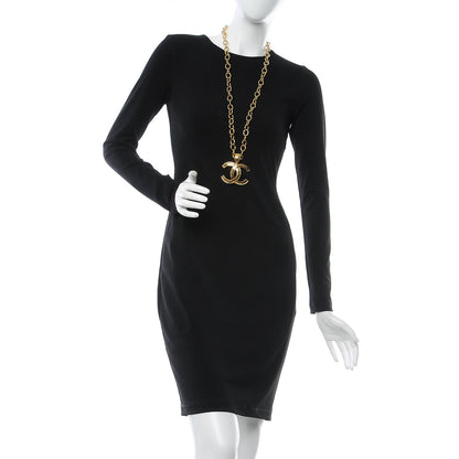 Chanel Hammered CC Long Necklace Gold 2 of 5