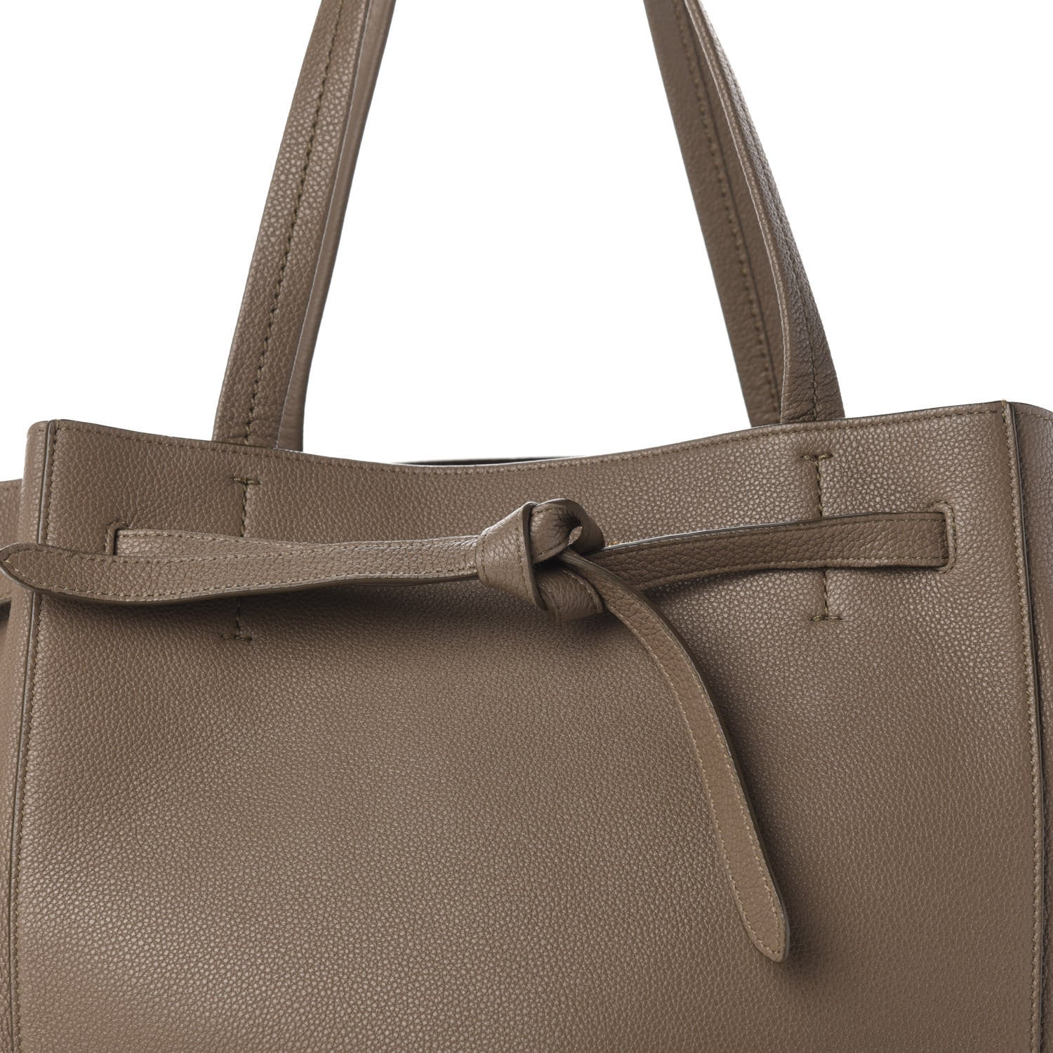 Celine Soft Grained Calfskin Small Belt Cabas Phantom Taupe 11 of 11
