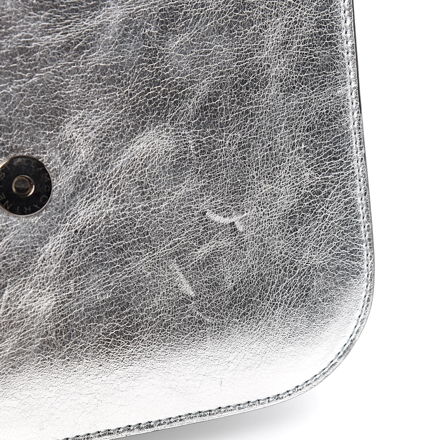 Stella McCartney Metallic Alter Nappa Medium Star Falabella Box Shoulder Bag Silver 7 of 16