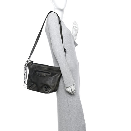 Balenciaga Used Calfskin Black Hardware Small Neo Classic Hobo Black 2 of 10