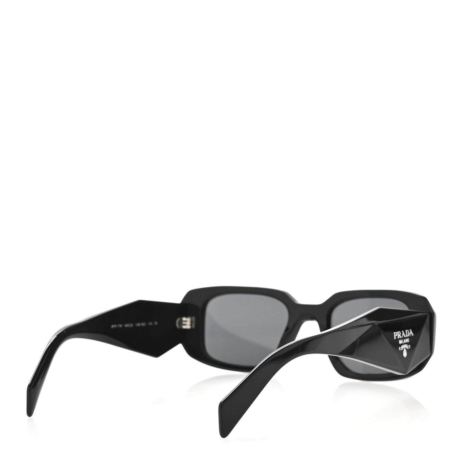 Prada Acetate Symbole Sunglasses SPR 17W Black 4 of 8