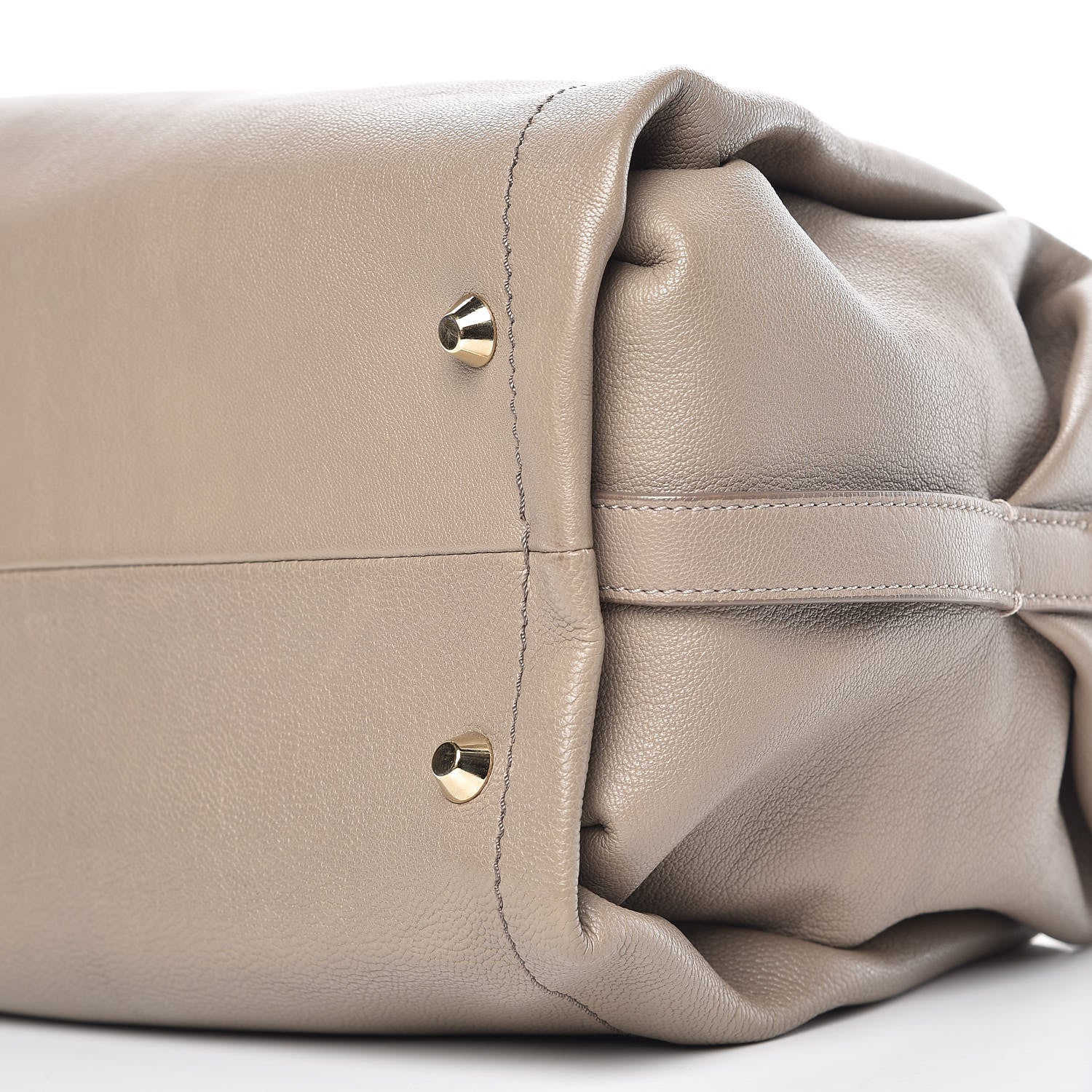 Lanvin Goatskin Trilogy Bowling Bag Mastic 8 of 10