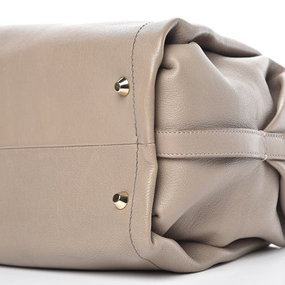 Lanvin Goatskin Trilogy Bowling Bag Mastic 8 of 10