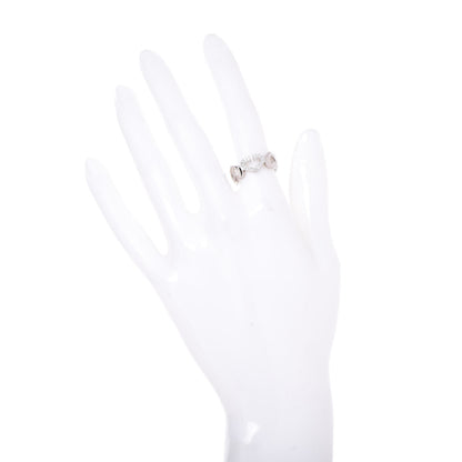 Cartier 18K White Gold Diamond Hearts and Symbols Ring 51 5.75 2 of 4