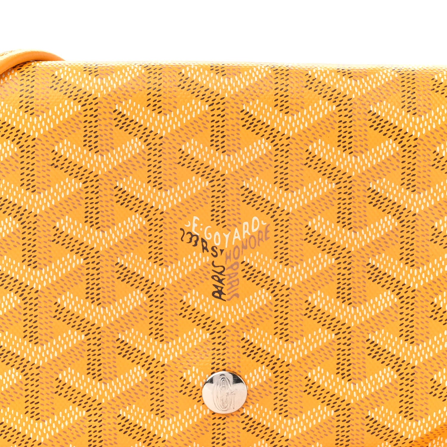 Goyard Goyardine Plumet Wallet Clutch Yellow 8 of 11