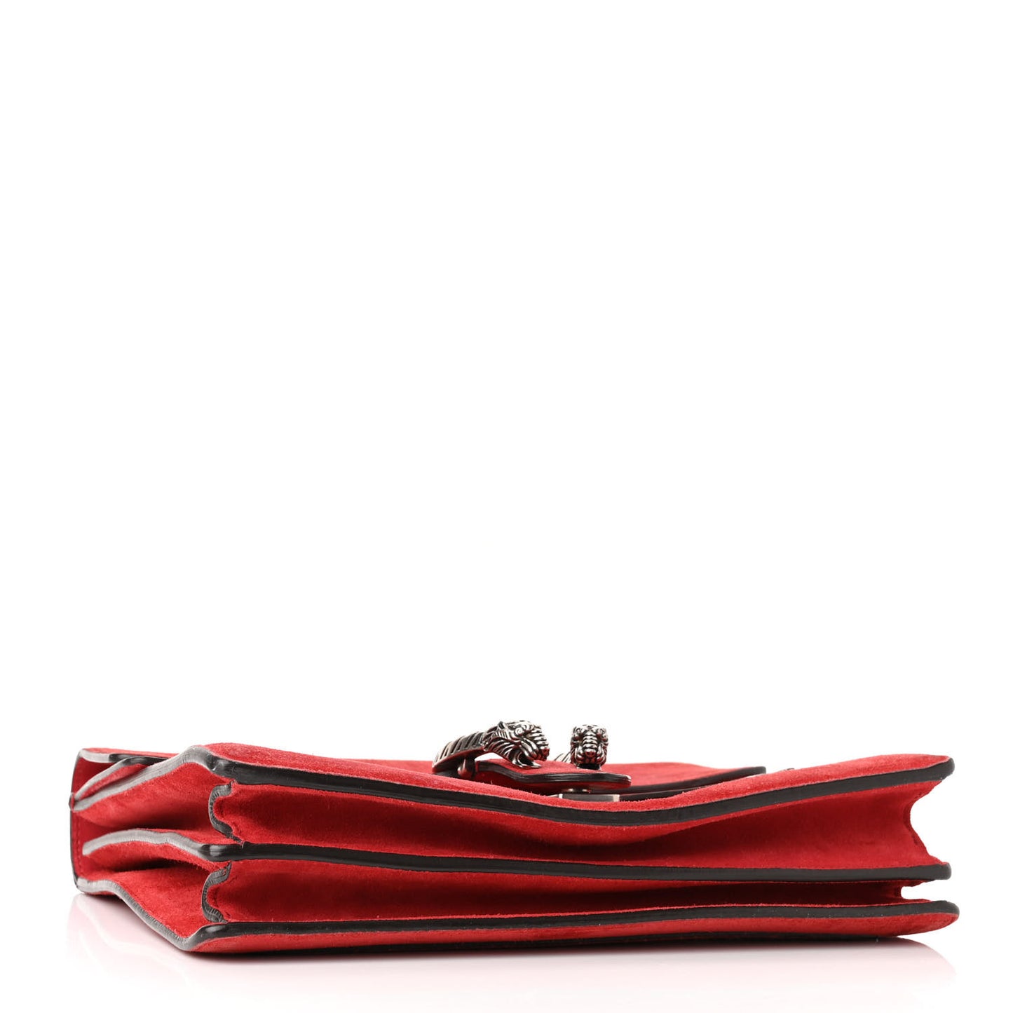 Suede Vitello Velvet Medium Dionysus Shoulder Bag Vulcanic Red