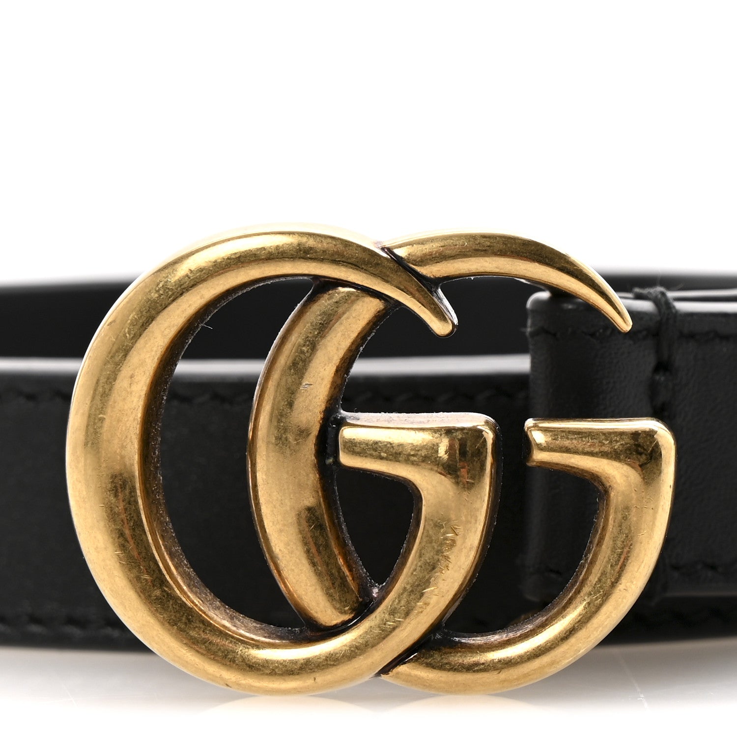 Gucci Calfskin Double G 20mm Belt 85 34 Black 6 of 6