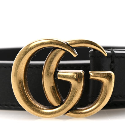 Gucci Calfskin Double G 20mm Belt 85 34 Black 6 of 6