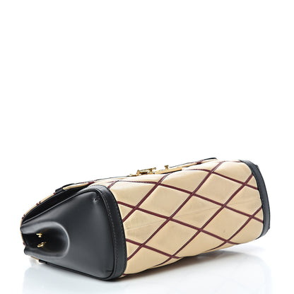Louis Vuitton Lambskin Malletage Pochette Flap Natural 3 of 16