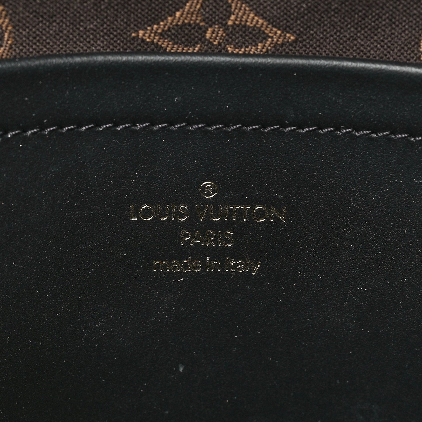 Calfskin Monogram Embossed Utility Crossbody Black